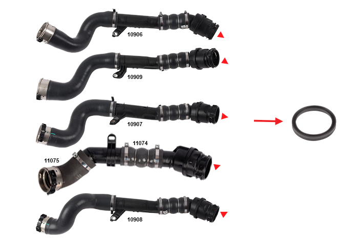 TURBO PIPE GASKET EXCLUDING PLASTIC PIPE - OEM 144602760R
