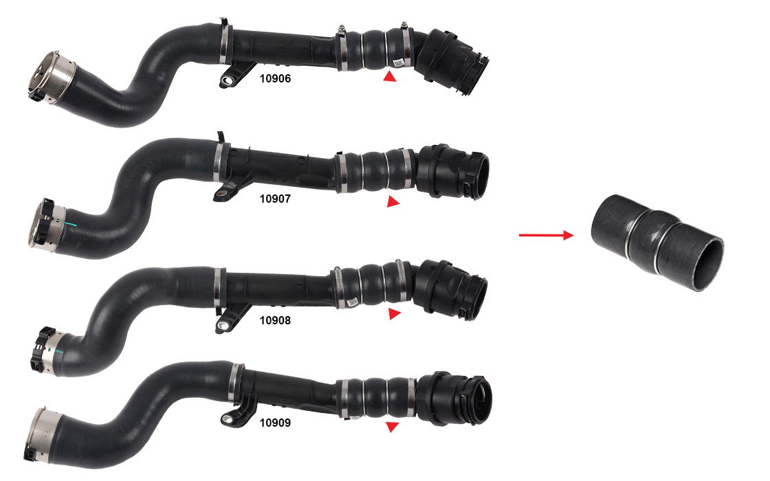 TURBO HOSE EXCLUDING PLASTIC PIPE - OEM 144602760R
