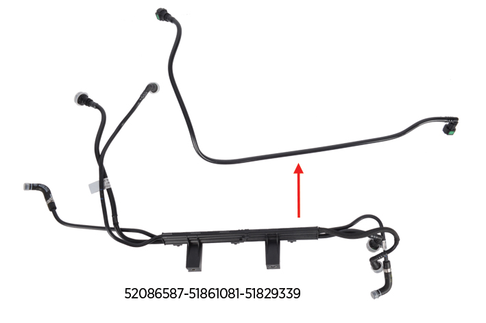 FUEL PIPE EXCLUDING BRACKET - OEM 52086587