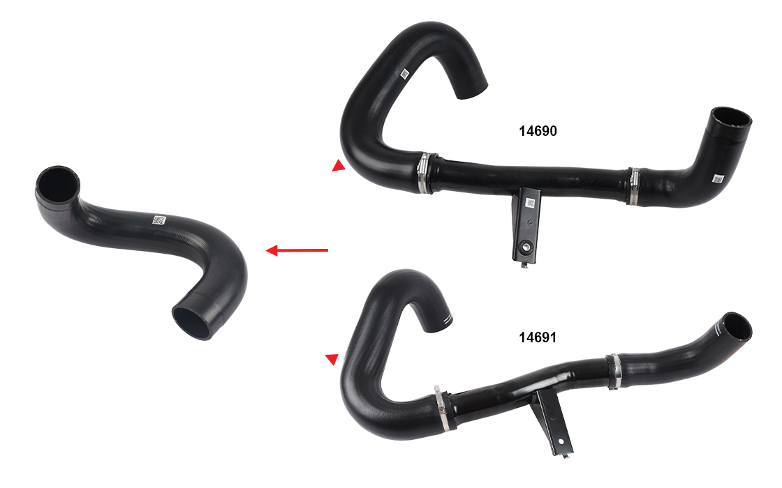 TURBO HOSE EXCLUDING METAL PIPE - OEM 1366816080