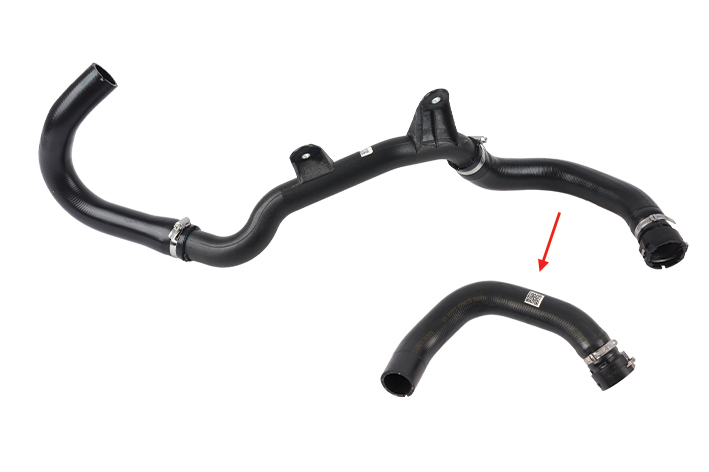 RADIATOR INLET HOSE EXCLUDING PLASTIC PIPE - OEM 1348475080