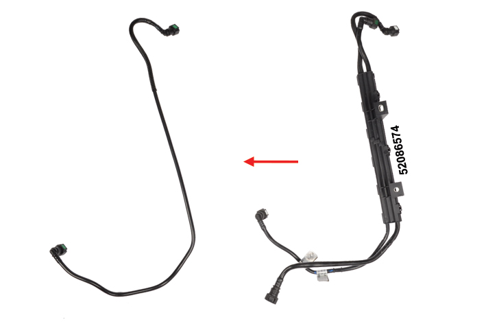 FUEL PIPE EXCLUDING BRACKET - OEM 52086574
