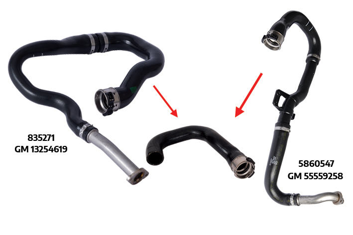 TURBO HOSE EXCLUDING METAL and PLASTIC PIPE - OEM 5860547