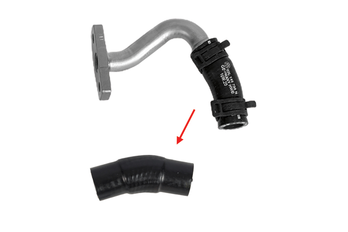 TURBO LUBRICATION PIPE HOSE EXCLUDING METAL PIPE - OEM 03L145736N