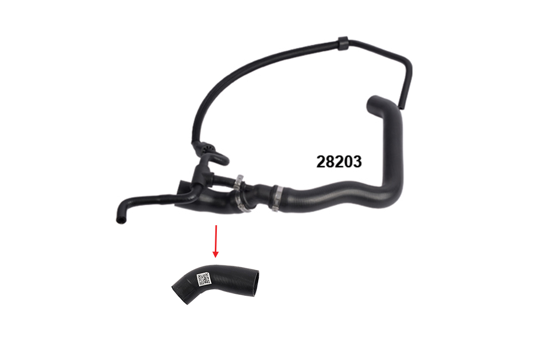 RADIATOR INLET HOSE - OEM 2D0122101A