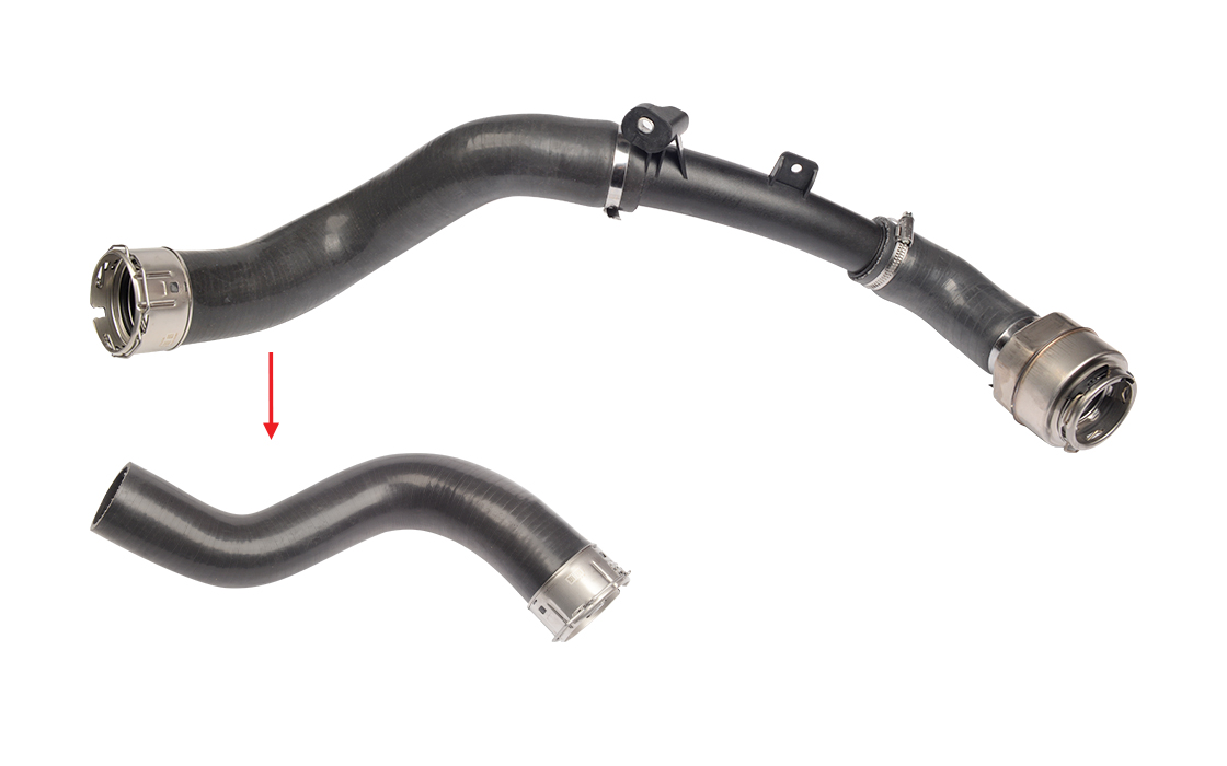 TURBO HOSE EXCLUDING PLASTIC PIPE BIG HOSE SHOWN WITH ARROW - 144607842R